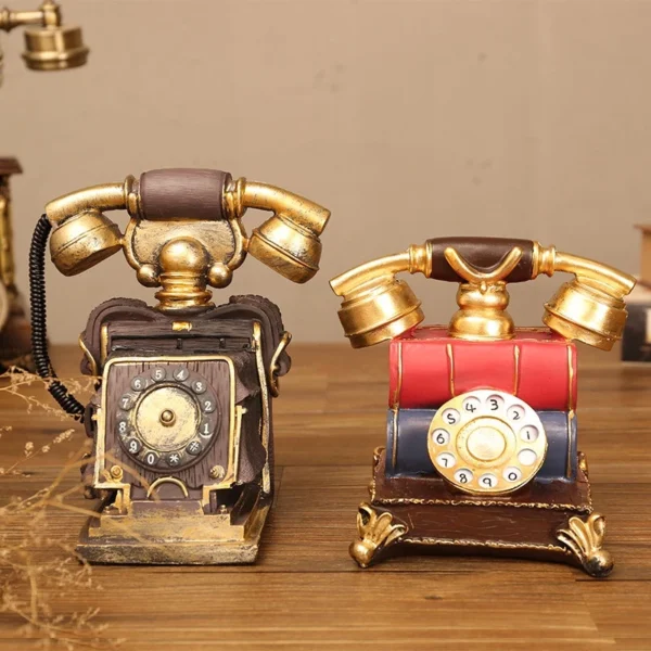 Random Retro Nostalgic Old Fashioned Telephone Ornaments Creative Phone Model Movie Shooting Bar Desktop Decorations