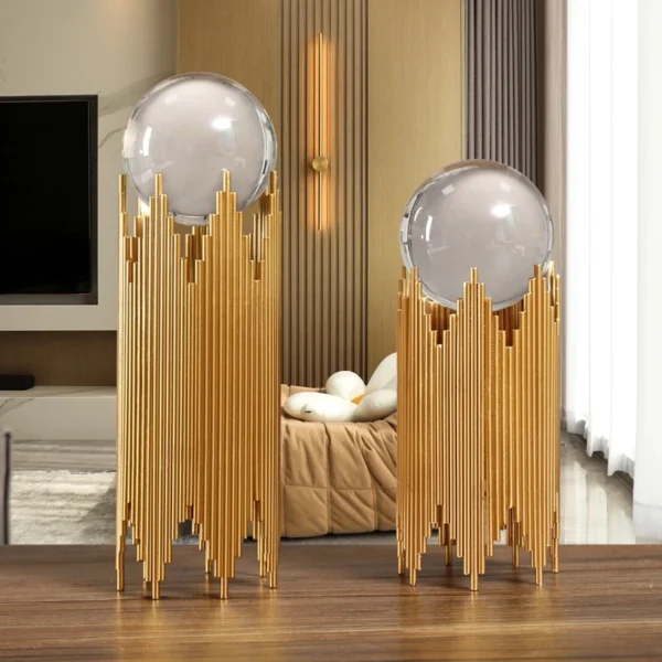 Light Luxury Crystal Ball Ornaments Living Room Tv Cabinet Wine Office Study Bookcase Desktop Model Decoration