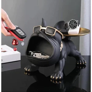 Creative Bulldog Dog Entrance Key Ornaments Shoe Cabinet Storage Box Household Decorations Housewarming Gifts