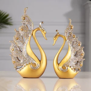 Nordic Light Luxury Love Swan Ornaments Wedding Gifts Living Room Bedroom Entrance Home Accessories Decorations