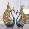 Nordic Light Luxury Love Swan Ornaments Wedding Gifts Living Room Bedroom Entrance Home Accessories Decorations