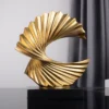 Modern Abstract Money Rolling Tv Wine Cabinet Living Room Decoration Ornaments Golden Office Opening Housewarming Cer