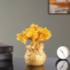Wholesale Creative Resin Crafts Gold Crystal Money Tree Ornaments Home Living Room Entrance Office Desk Decorations