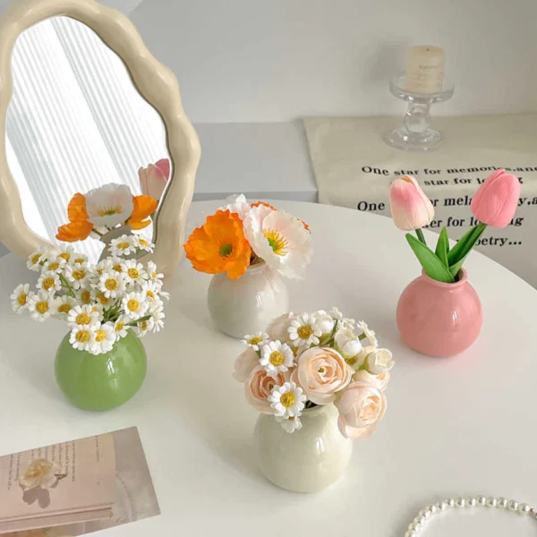 Random Nordic Ceramics Flower Vases Home Ceramics Vase Decor Mini Flower