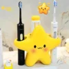 Ins Star Toothbrush Holder Ceramic Toothpaste Storage Racks Cute Desktop Ornament