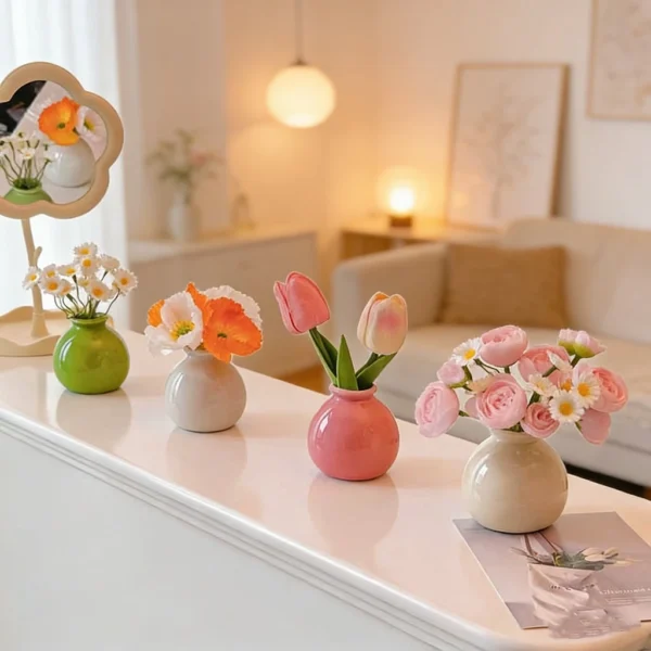 Random Nordic Ceramics Flower Vases Home Ceramics Vase Decor Mini Flower