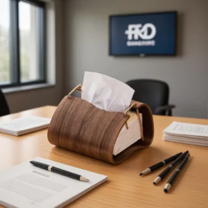 Creative Wooden Tissue Box Hotel Soft Pack Matching Desktop Storage Value Artistic Wooden Tissue Box