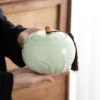 Cultural Creative Qianlijiang Camera Tea Caddy Ceramic Large Capacity Tea Storage Sealed Empty Jar Black Green Tea Pu er Tea Caddy