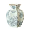 Medieval Blue White Porcelain Retro Ceramic Vase Flower Arrangement Pendulum High End Niche Home Decoration Vase Ceramic Flower Ware