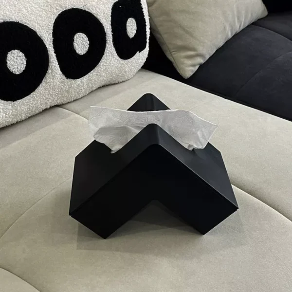 Creative Tissue Box Living Room High End Light Luxury  Style Desktop Paper Box Household Bedroom Simple ins Style Storage Box