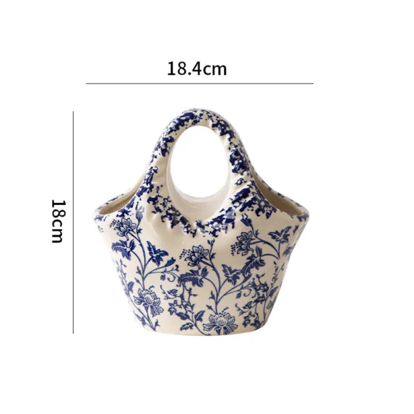 Holly Vase Flowers Retro Ceramic Large Pendulum Decoration Living Room Hydroponic Flower Arrangement Creative Feeling Pastoral Style  Home