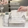 Plastic Tissue Box Living Room High End Light Luxury Paper Box Coffee Table Multifunctional Remote Control Storage Box Paper Box Household
