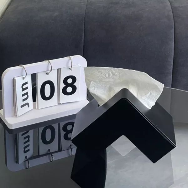 Creative Tissue Box Living Room High End Light Luxury  Style Desktop Paper Box Household Bedroom Simple ins Style Storage Box