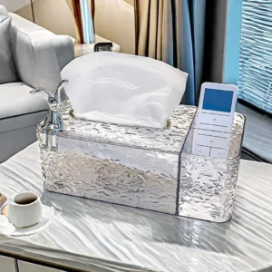 Plastic Tissue Box Living Room High End Light Luxury Paper Box Coffee Table Multifunctional Remote Control Storage Box Paper Box Household