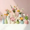 Random Mini Ceramic Vase Multicolor Decoration Vase Living Room Flower Vase Decor