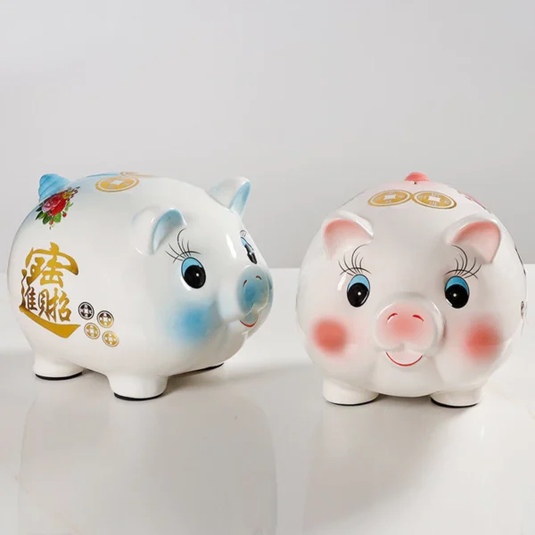 Manufacturer Wholesale Ceramic Creative Piggy Bank Children Gifts Can Pick Up Anytime Influencer Tik Tok