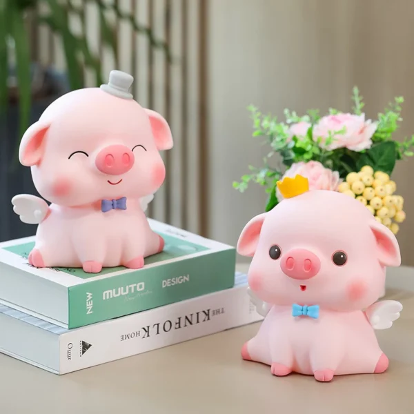 Can Deposit Piggy Bank  Style Vinyl Children Bedroom Decoration Creative Cute Home