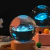Colorful Creative Starry Sky Luminous Crystal Ball Ornaments Solar System Galaxy Series